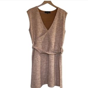 Eloquii ribbed belted mini dress